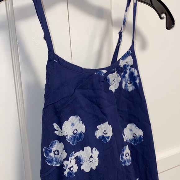 Old Navy Size 14 Blue White Floral Print Dress - Picture 9 of 9
